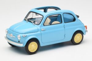 Fiat Nuova 500 Celeste Blauw Kyosho 1:18 08966LB