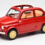 Fiat Nuova 500 Coral Rood Kyosho 1:18 08966R