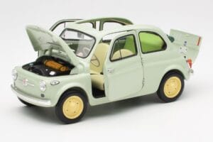 Fiat Nuova 500 Clear Groen Kyosho 1:18 08966LG Metaal — afbeelding 2 van 8