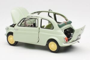 Fiat Nuova 500 Clear Groen Kyosho 1:18 08966LG Metaal — afbeelding 5 van 8