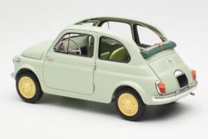 Fiat Nuova 500 Clear Groen Kyosho 1:18 08966LG Metaal — afbeelding 7 van 8