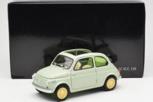Fiat Nuova 500 Clear Groen Kyosho 1:18 08966LG Metaal — afbeelding 8 van 8