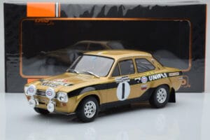 Ford Escort Mk1 RS1600 Night Version #1 R. Clark / J. Porter Rally Wales 1972 IXO 1:18 18RMC100 Metaal — afbeelding 6 van 6