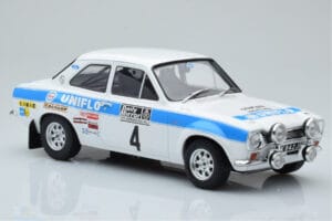 Ford Escort Mk1 RS1600 Night Version #4 R. Clark / T. Mason RAC Rally 1972 IXO 1:18 18RMC101 Metaal — afbeelding 4 van 6