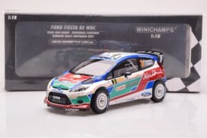 Ford Fiesta RS WRC Ford Abu Dhabi #3 M. Hirvonen / J. Lehtinen Winner Rally Australia 2011 Minichamps 1:18 151110803 Metaal — afbeelding 6 van 6