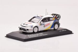 Ford Focus RS WRC #4 M. Martin / M. Park Neste Rally Finland Winners 2003 Minichamps 1:43 400038304 Metaal — afbeelding 2 van 4