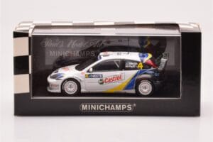 Ford Focus RS WRC #4 M. Martin / M. Park Neste Rally Finland Winners 2003 Minichamps 1:43 400038304 Metaal — afbeelding 4 van 4