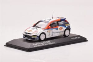 Ford Focus RS WRC #5 C. McRae / N. Grist Rally Acropolis Winner 2002 Minichamps 1:43 430028905 Metaal — afbeelding 2 van 4