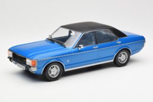 Ford Granada Mk1 Metallic Blauw Mat Zwart MCG 1:18 MCG18394