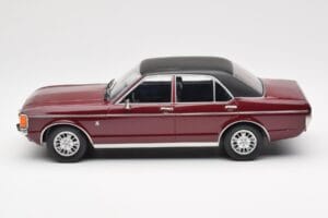 Ford Granada Mk1 Metallic Donkerrood Mat Zwart MCG 1:18 MCG18393 Metaal — afbeelding 3 van 6