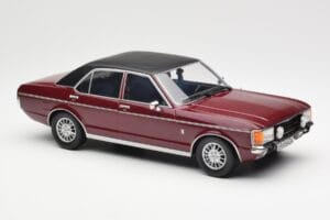 Ford Granada Mk1 Metallic Donkerrood Mat Zwart MCG 1:18 MCG18393 Metaal — afbeelding 4 van 6