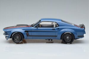Ford Mustang Boss Cobra Ruffian Cars Blauw GT Spirit 1:18 GT426 Hars — afbeelding 3 van 6