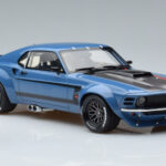 Ford Mustang Boss Cobra Ruffian Cars Blauw GT Spirit 1:18 - image 4 of 6