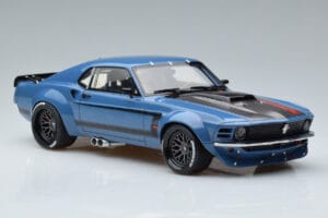 Ford Mustang Boss Cobra Ruffian Cars Blauw GT Spirit 1:18 GT426 Hars — afbeelding 4 van 6