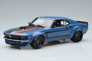Ford Mustang Boss Cobra Ruffian Cars Blauw GT Spirit 1:18