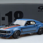 Ford Mustang Boss Cobra Ruffian Cars Blauw GT Spirit 1:18 - image 6 of 6