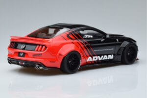 Ford Mustang S550 LB Works Liberty Walk Advan GT Spirit 1:18 KJ035 Hars — afbeelding 2 van 6