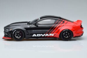Ford Mustang S550 LB Works Liberty Walk Advan GT Spirit 1:18 KJ035 Hars — afbeelding 3 van 6