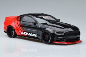 Ford Mustang S550 LB Works Liberty Walk Advan GT Spirit 1:18 KJ035 Hars — afbeelding 4 van 6