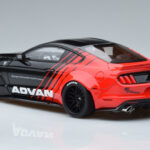 Ford Mustang S550 LB Works Liberty Walk Advan GT Spirit 1:18 KJ035 Hars - image 5 of 6