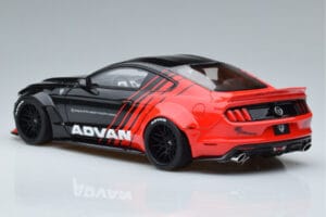 Ford Mustang S550 LB Works Liberty Walk Advan GT Spirit 1:18 KJ035 Hars — afbeelding 5 van 6