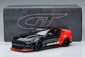 Ford Mustang S550 LB Works Liberty Walk Advan GT Spirit 1:18 KJ035 Hars — afbeelding 6 van 6