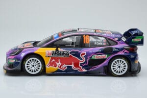 Ford Puma Rally1 WRC #16 A. Fourmaux / A. Coria Rally Monte Carlo 2022 IXO 1:18 18RMC111 Metaal — afbeelding 3 van 6