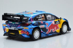 Ford Puma Rally1 WRC #7 P-L. Loubet / N. Gilsoul Rally Sweden 2023 IXO 1:18 18RMC154B Metaal — afbeelding 2 van 6