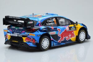 Ford Puma Rally1 WRC #8 O. Tanak / M. Jarveoja Winner Rally Sweden 2023 IXO 1:18 18RMC154A Metaal — afbeelding 2 van 6