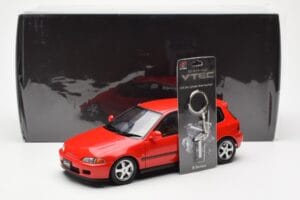 Honda Civic EG6 VTEC Rood LCD 1:18 LCD18018-RE Metaal — afbeelding 11 van 11
