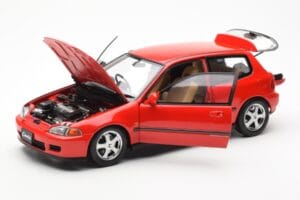 Honda Civic EG6 VTEC Rood LCD 1:18 LCD18018-RE Metaal — afbeelding 3 van 11