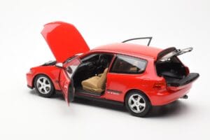 Honda Civic EG6 VTEC Rood LCD 1:18 LCD18018-RE Metaal — afbeelding 8 van 11