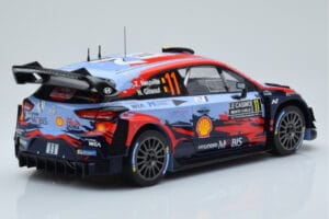 Hyundai i20 Coupe WRC #11 T. Neuville / N. Gilsoul Rally Monte Carlo 2020 IXO 1:18 18RMC067A Metaal — afbeelding 2 van 6
