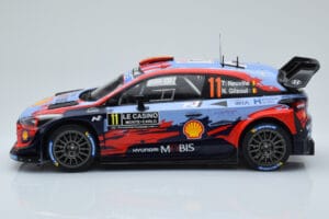 Hyundai i20 Coupe WRC #11 T. Neuville / N. Gilsoul Rally Monte Carlo 2020 IXO 1:18 18RMC067A Metaal — afbeelding 3 van 6