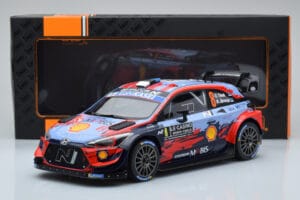 Hyundai i20 Coupe WRC #8 O. Tanak / M. Jarveoja Rally Monte Carlo 2020 IXO 1:18 18RMC067C Metaal — afbeelding 6 van 6