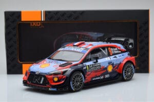 Hyundai i20 Coupe WRC #9 S. Loeb / I. Galmiche Rally Monte Carlo 2020 IXO 1:18 18RMC067B Metaal — afbeelding 6 van 6