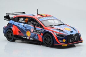 Hyundai i20 N Rally1 #11 T. Neuville / M. Wydaeghe Rally Monte Carlo 2022 IXO 1:18 18RMC112 Metaal — afbeelding 4 van 6