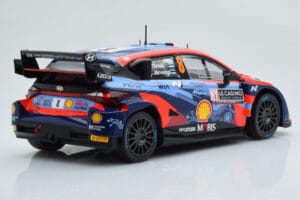 Hyundai i20 N Rally1 #8 O. Tanak / M. Jarveoja Rally Monte Carlo 2022 IXO 1:18 18RMC113 Metaal — afbeelding 2 van 6