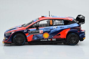 Hyundai i20 N Rally1 #8 O. Tanak / M. Jarveoja Rally Monte Carlo 2022 IXO 1:18 18RMC113 Metaal — afbeelding 3 van 6