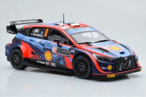 Hyundai i20 N Rally1 #8 O. Tanak / M. Jarveoja Rally Monte Carlo 2022 IXO 1:18 18RMC113 Metaal — afbeelding 4 van 6