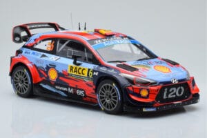 Hyundai i20 Coupe WRC #6 D. Sordo / C. del Barrio Rally Catalunya 2019 IXO 1:18 18RMC052C Metaal — afbeelding 4 van 6