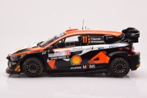 Hyundai i20 N Rally1 #11 T. Neuville / M. Wydaeghe Rally Croatia 2023 IXO 1:18 18RMC160A Metaal — afbeelding 3 van 6