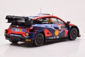 Hyundai i20 N Rally1 #11 T. Neuville / M. Wydaeghe Rally Monte Carlo 2023 IXO 1:18 18RMC153A Metaal — afbeelding 2 van 6