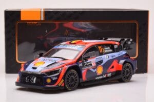 Hyundai i20 N Rally1 #11 T. Neuville / M. Wydaeghe Rally Monte Carlo 2023 IXO 1:18 18RMC153A Metaal — afbeelding 6 van 6