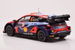 Hyundai i20 N Rally1 #6 D. Sordo / C. Carrera Rally Monte Carlo 2023 IXO 1:18 18RMC153B Metaal — afbeelding 5 van 6