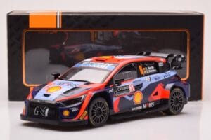 Hyundai i20 N Rally1 #6 D. Sordo / C. Carrera Rally Monte Carlo 2023 IXO 1:18 18RMC153B Metaal — afbeelding 6 van 6