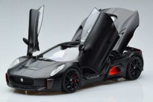 Jaguar C-X75 Zwart Almost Real 1:18 810605 Metaal — afbeelding 2 van 7