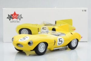 Jaguar D-Type #5 Ecurie Nationale Belge 24 Hours of Le Mans 1956 CMR 1:18 CMR143 Metaal — afbeelding 6 van 6