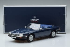 Jaguar XJS V12 Cabriolet Blauw Metallic Gelimiteerde Editie Norev 1:18 182636 Metaal — afbeelding 6 van 6