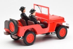 Jeep Willys Tintin 2 Figuren UT Models 1:18 180150000 Metaal — afbeelding 2 van 6